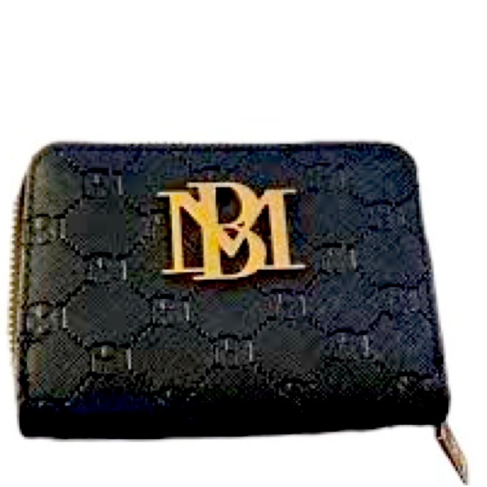 Badgley Mischka Black Vegan Leather Wallet MSRP$59
